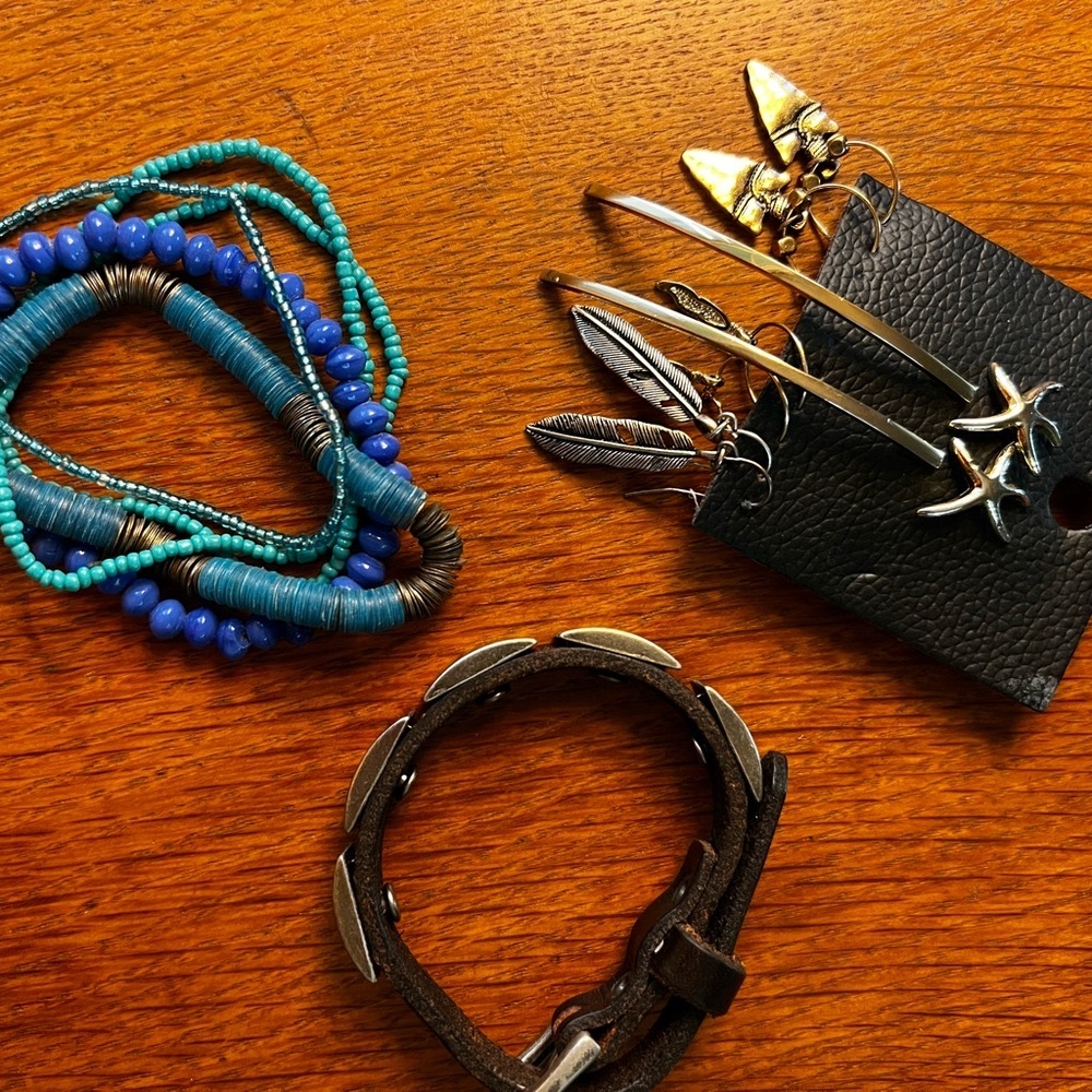 Sea and Sky Earring and Bracelet Bundle